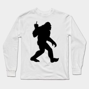 Bigfoot Middle Finger Long Sleeve T-Shirt